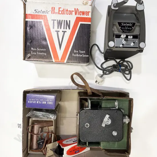 Box Quantity Assorted Vintage Cameras & Accessories