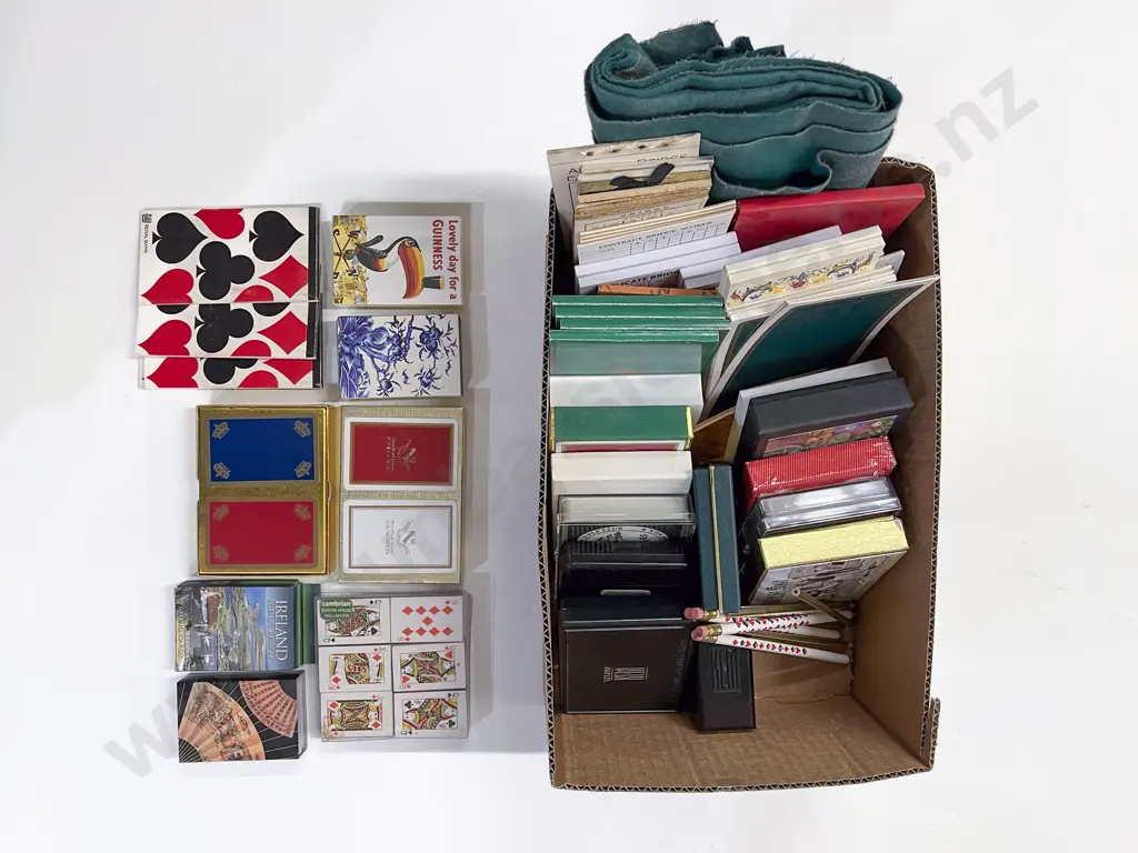 Box Quantity of Assorted Bridge Sets & Other Playing Cards Image 1++