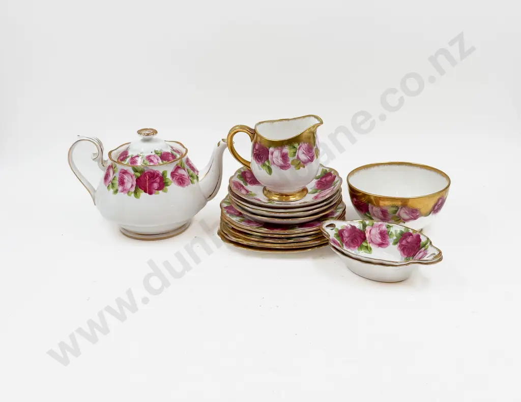 Royal Albert "Old English Rose" Teapot & Assorted China Image 1++