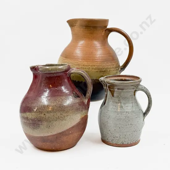 Andrew Van der Putten Pottery Jug & Two Other Jugs