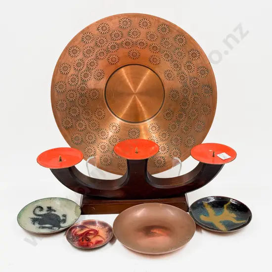 Quantity of Assorted incl Candleholder Delware Enamel Dishes etc