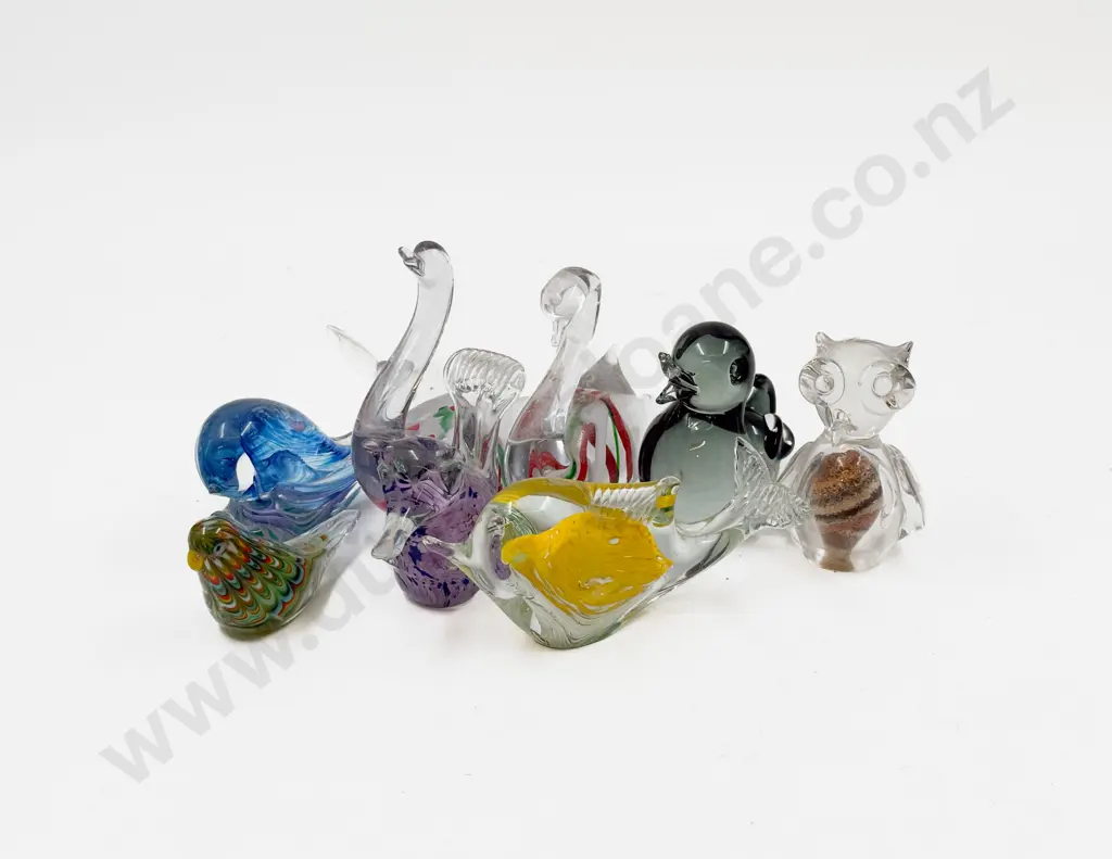 Quantity of Assorted Art Glass Animal Ornaments Image 1++