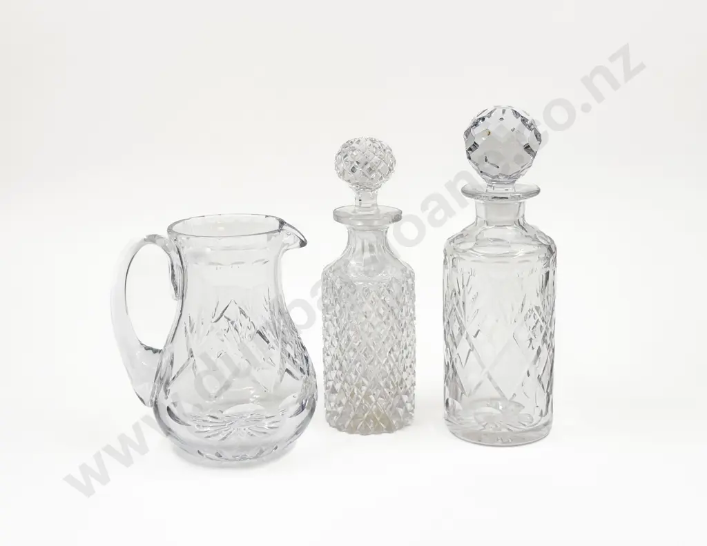 Crystal Decanter & Jug Image 1++