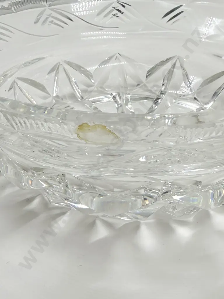 Georgian Tea Caddy Mixing Bowl together with Crystal Bowl & Glass Decanter (Faults) Image 1++