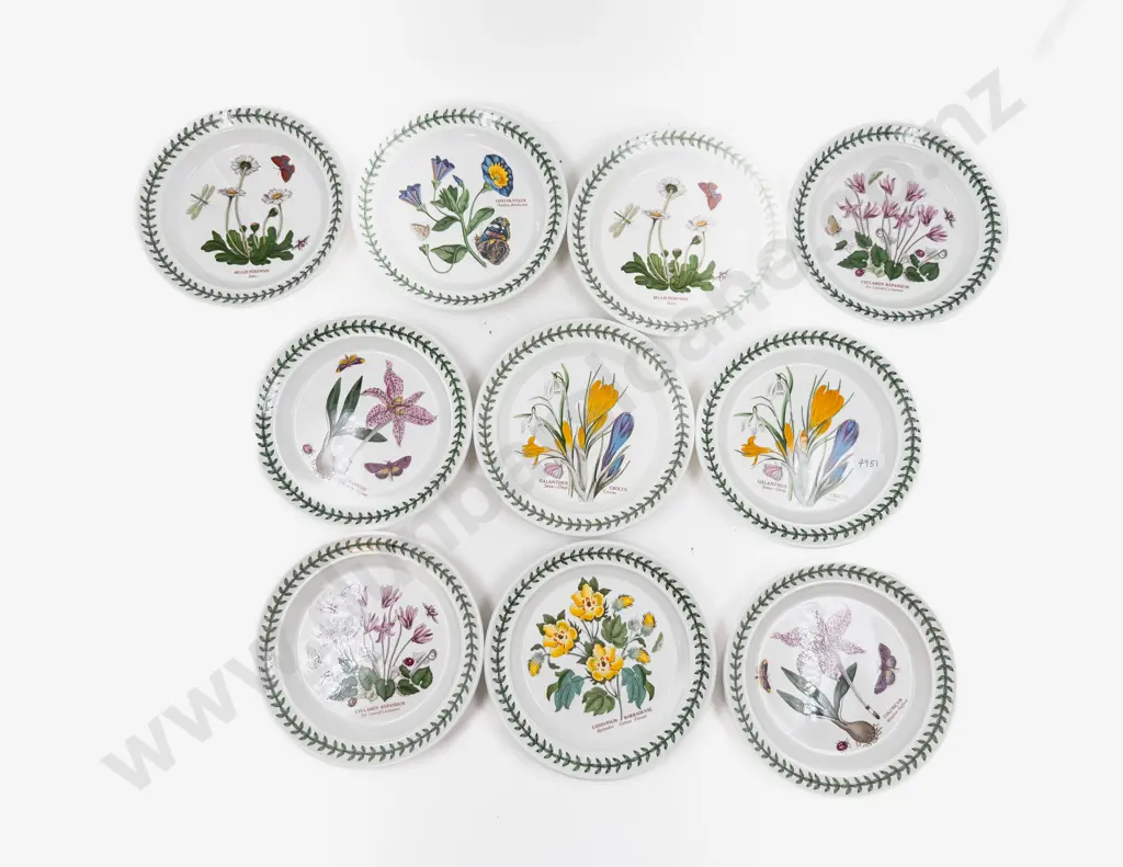 Ten Portmerion Shallow Side Plates Image 1++