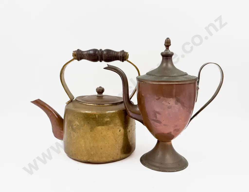 Brass Kettle & Copper Coffee Pot Image 1++