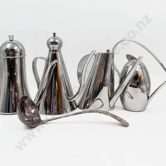 Quantity of Assorted Italian Designer S/Steel Coffee Pots & Others