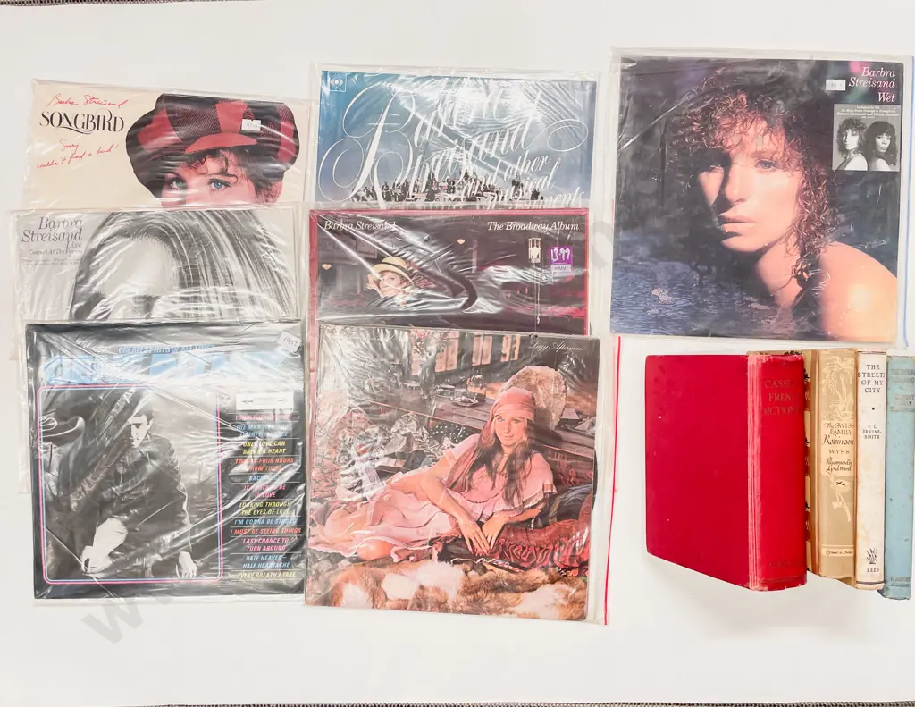 Quantity of Assorted Vintage Records & Books Image 1++