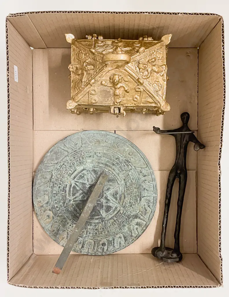 Sun Dial together with Novelty Treasure Box & Other Image 1++