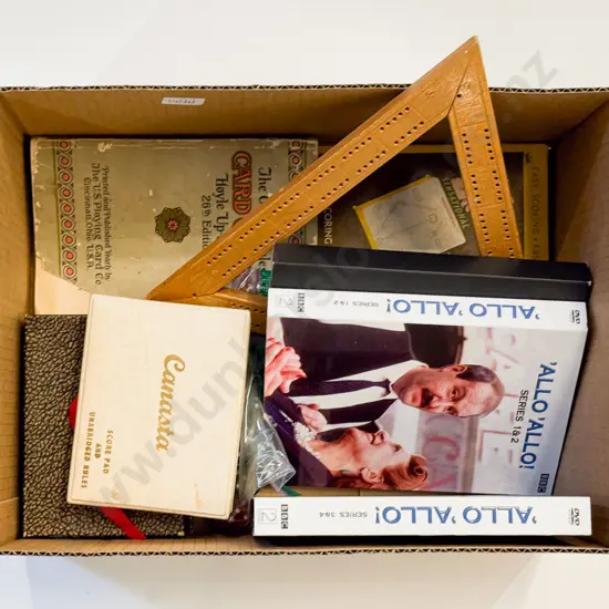 Box Quantity of Assorted Card Games etc