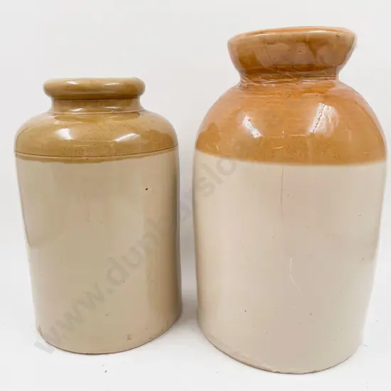 Two Stoneware Crocks