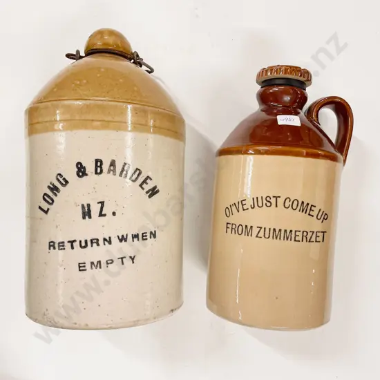Two Stoneware Bottles