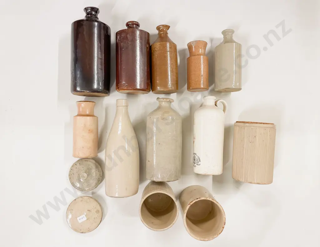 Quantity of Assorted Stoneware Ink Bottles etc Image 1++