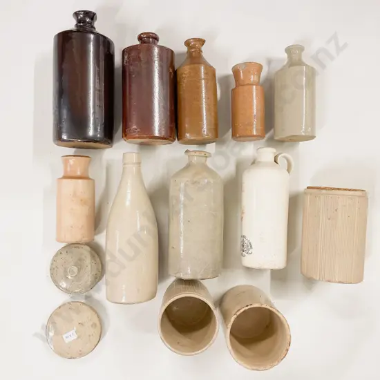 Quantity of Assorted Stoneware Ink Bottles etc