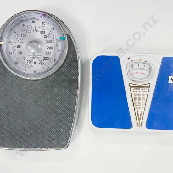 Two Assorted Vintage Bathroom Scales