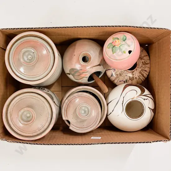 Box of Assorted Stoneware & Pottery etc