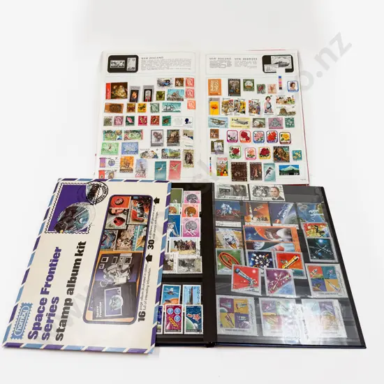 Vintage Mainly Decimal NZ  and World Stamps with Stock Album World Pictorials