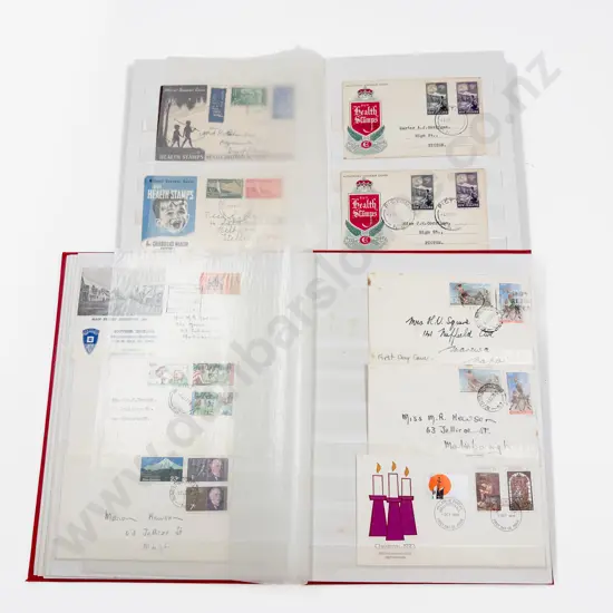 Two Albums NZ FDC's Pre-decimal and Early Decimal