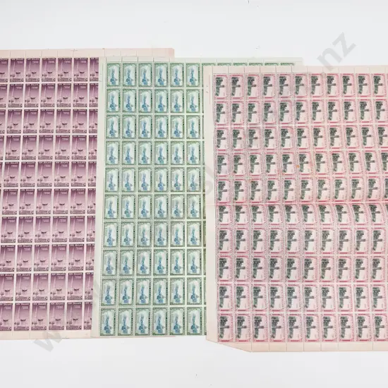 Full Sheets Christchurch and Otago Anniversaries (9) still in original tissues