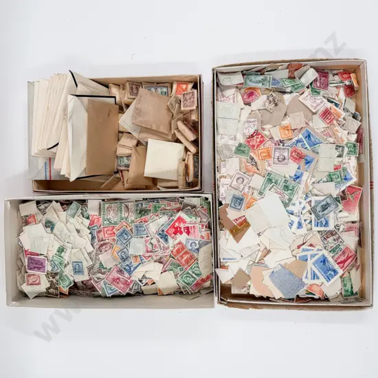 Qty Loose Semi-Sorted Mainly NZ Pre-decimal Stamps