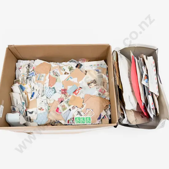 Large Qty NZ and World Unsorted Loose Stamps