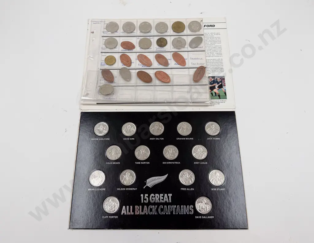 Caltex 15 Great All Black Captain Medals and Cricketing Medals with Assorted Image 1++