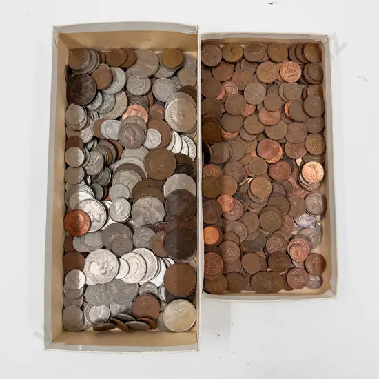 Qty Mainly NZ Decimal with some Pre-decimal Pocket Change Coinage