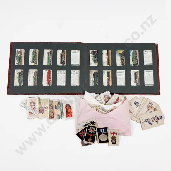 Cigarette Card Album together with Qty loose cards