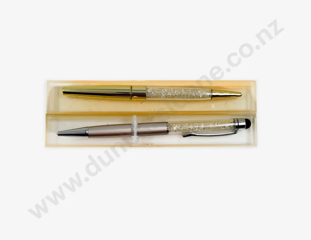 Two Bling Crystal Diamond Ballpoint Pens Image 1++