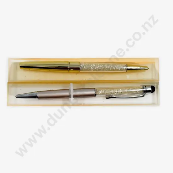Two Bling Crystal Diamond Ballpoint Pens