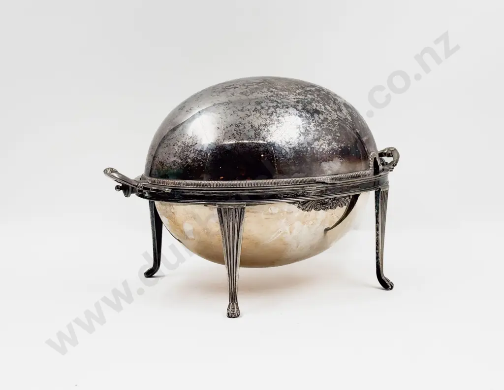 S/P Footed Tureen with Roll Top Lid Image 1++