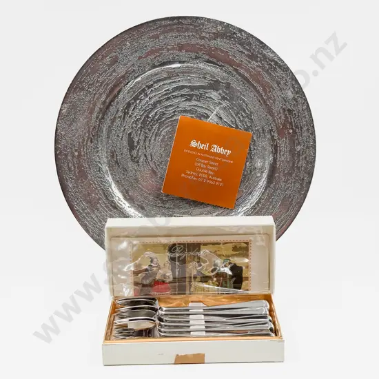 Boxed Set of Rigoletto Forks together with Sheil Abbey Platter