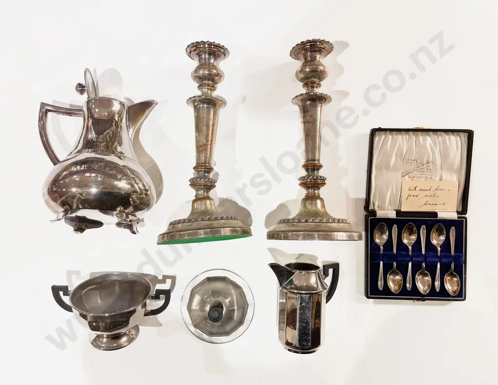 Quantity of Assorted S/P incl Pair of Candlesticks Image 1++