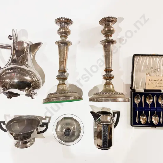 Quantity of Assorted S/P incl Pair of Candlesticks