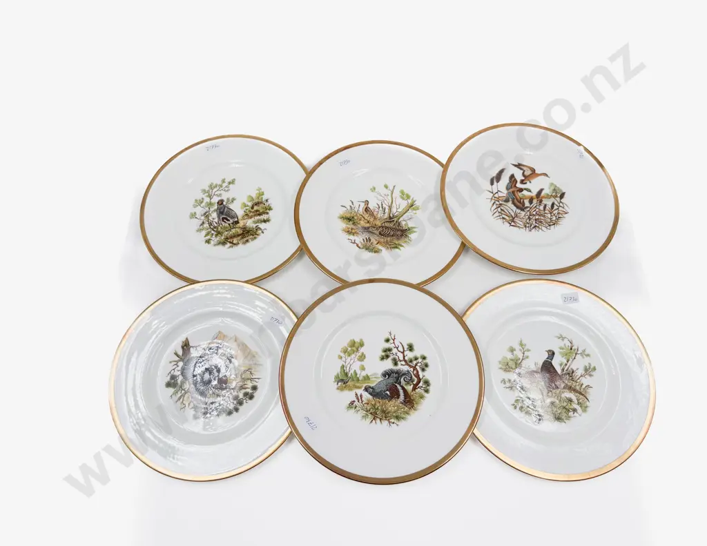 Staffordshire "Birds of the Field & Moorland" Six Plate Set Image 1++