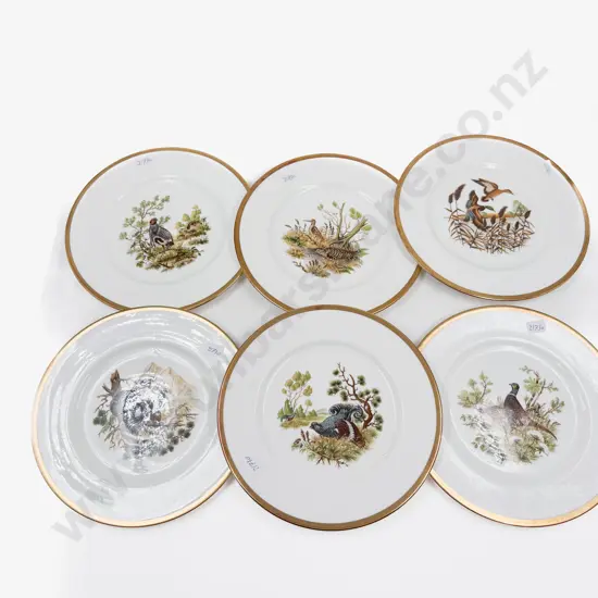 Staffordshire "Birds of the Field & Moorland" Six Plate Set
