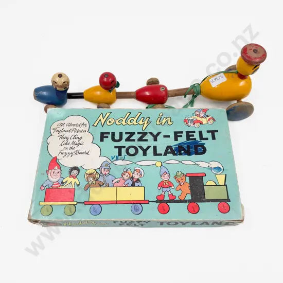 Noddy Fuzzy Felt Toyland & Other Wooden Vintage Toy