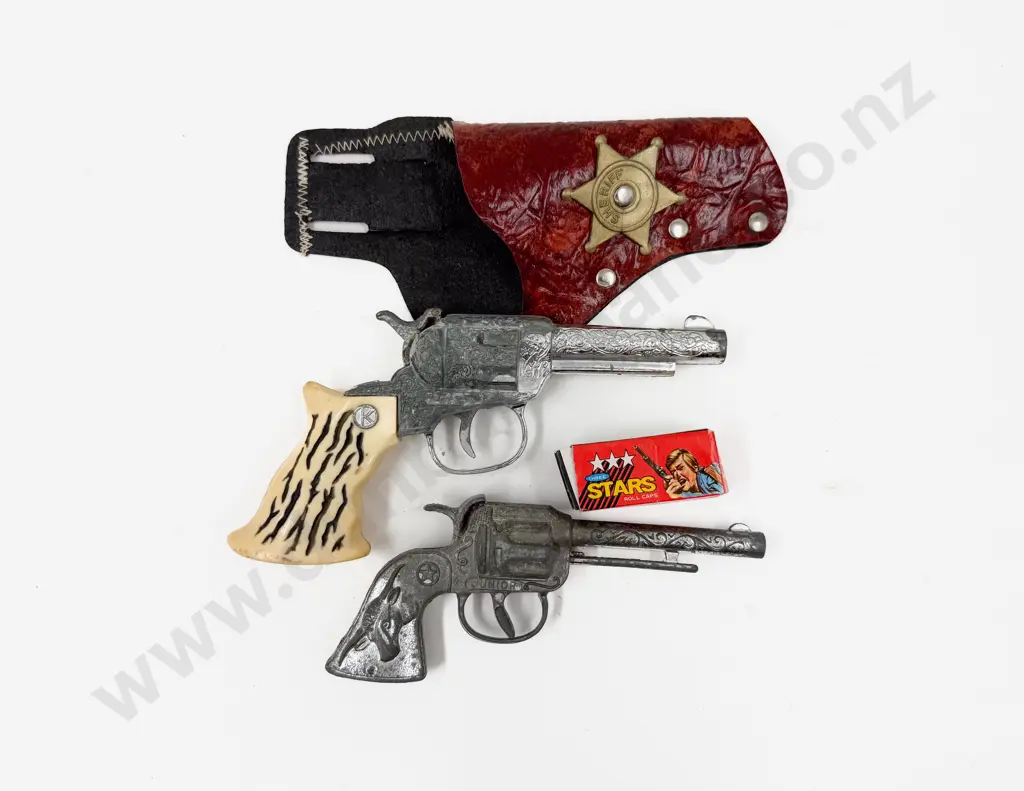 Two Vintage Toy Cap Guns Image 1++