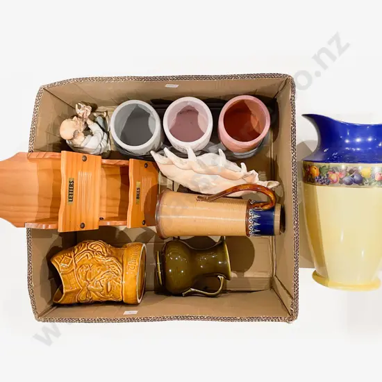 Box Quantity of Assorted incl McCallum Whiskey Jug