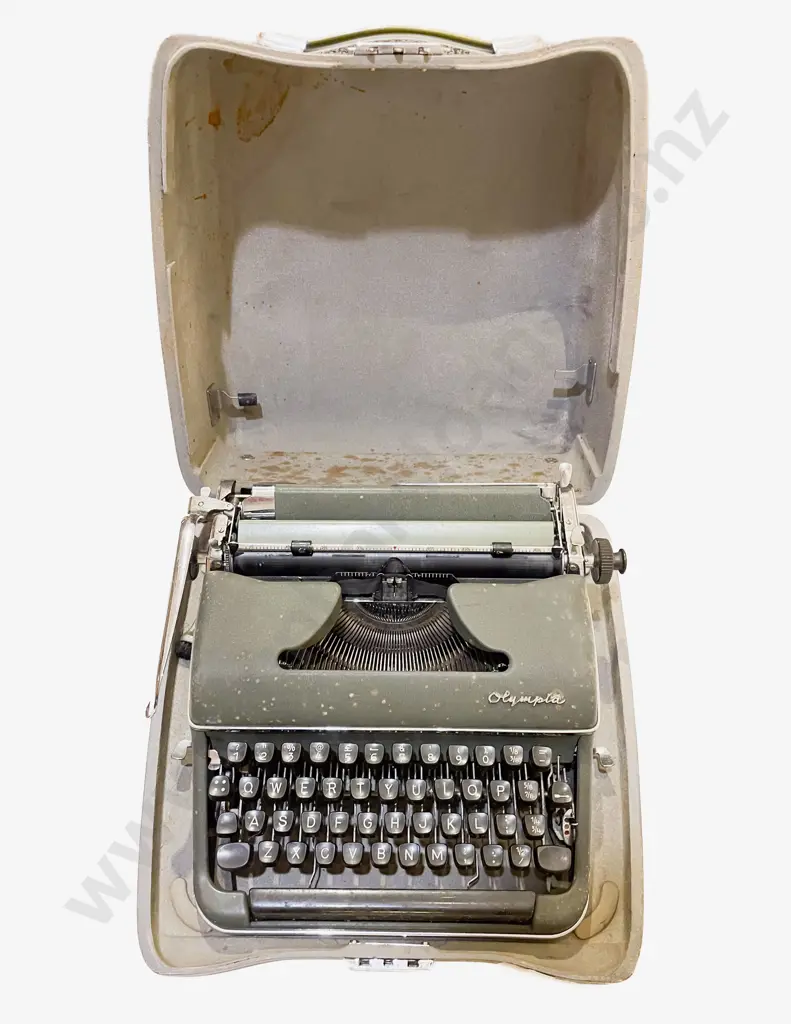 Two Typewriters in Travel Cases Image 1++