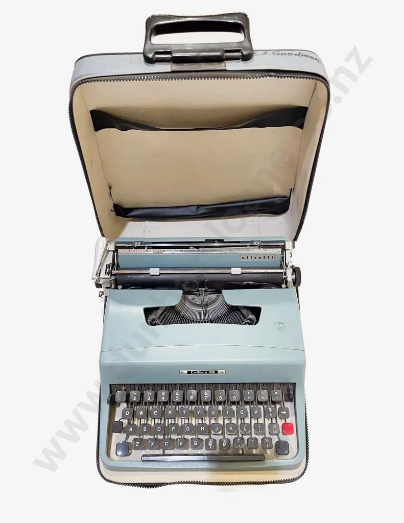 Two Typewriters in Travel Cases Image 1++