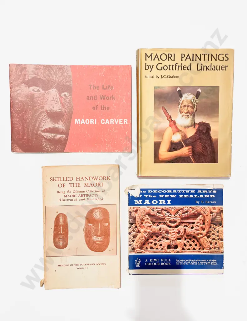 Four Assorted Maori Arts Reference Books Image 1++