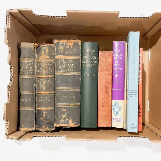 Boxed Quantity of Assorted Religious Reference Books