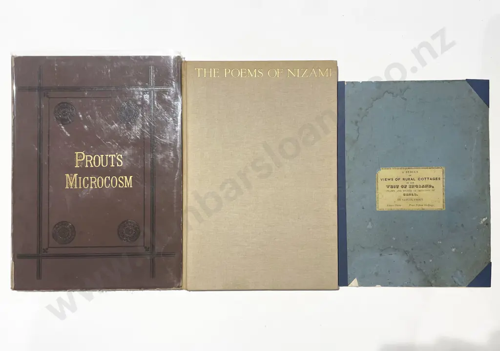 Prout's Microcosm together with The Poems of Nazami & Selection of Bound Reproduction Prints of Samuel Prout Image 1++