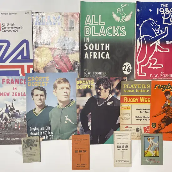 Quantity of Assorted Vintage Rugby & Other Sport Pamphlets & Magazines