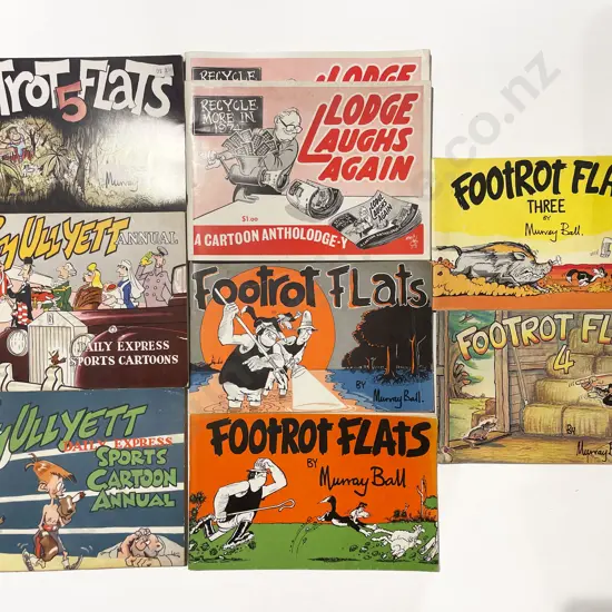 Quantity of Assorted Comic Strip Books Including Footrot Flats