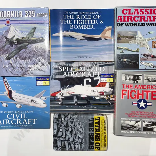 Quantity of Assorted Military Reference Volumes