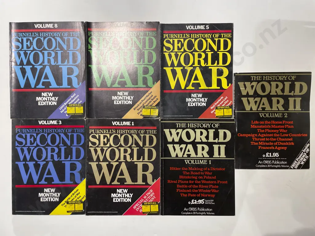 Purnell's History of the Second World War Assorted Volumes Image 1++