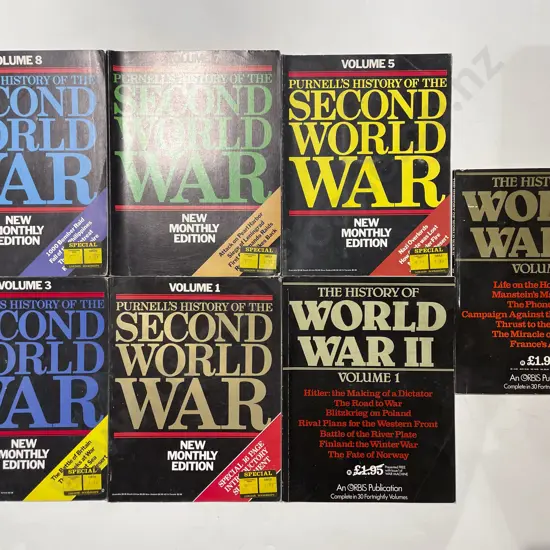 Purnell's History of the Second World War Assorted Volumes