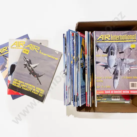 Boxed Quantity of Assorted Aviation Magazines